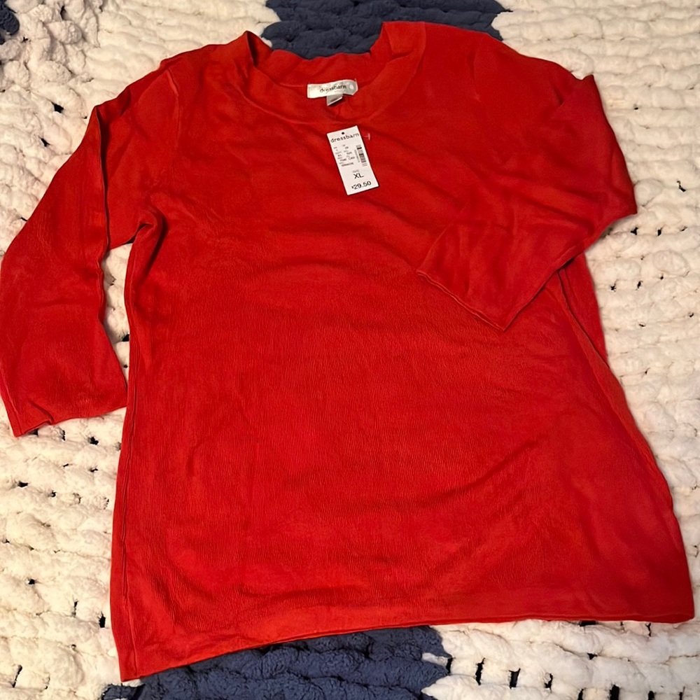 NWT 3/4 length crew neck sweater